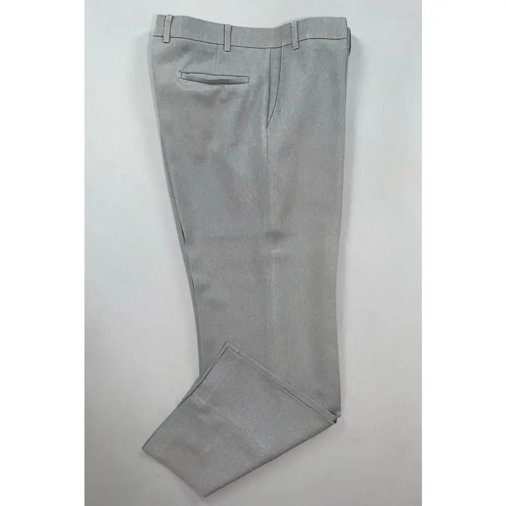 Levi's Vintage Sta-Prest Flat Front Easy Care Action Slacks. Light Gray, 36X30.